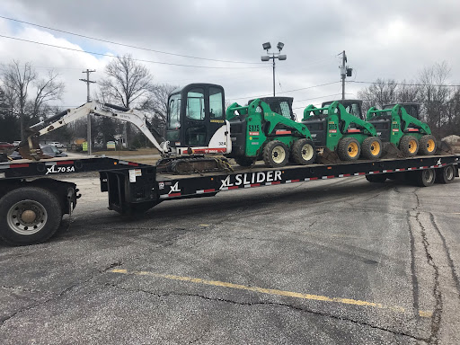 Transportation of a Bobcat 324 excavator