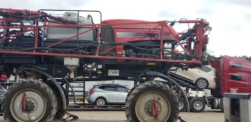 Case Sprayer loaded for transport