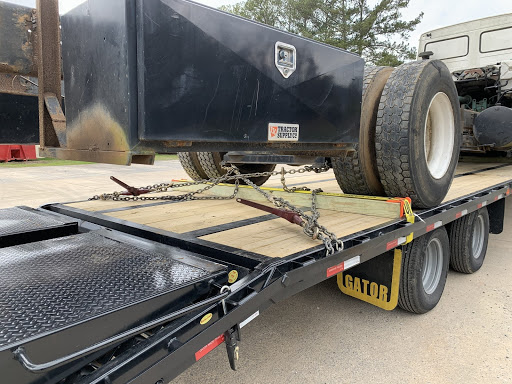 Volvo mini cabover truck on step deck