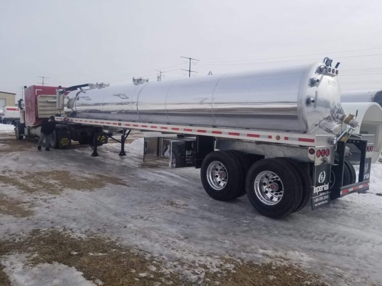 Tank trailer transport