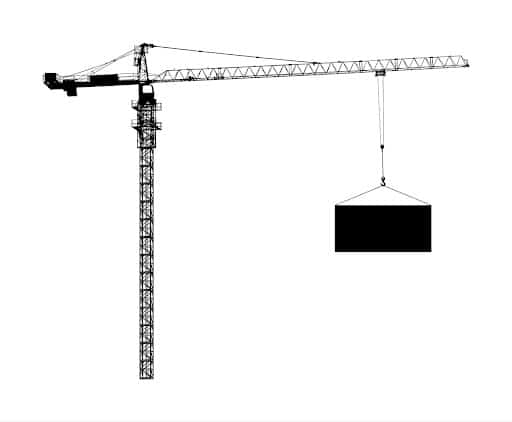 Transporting a tower crane
