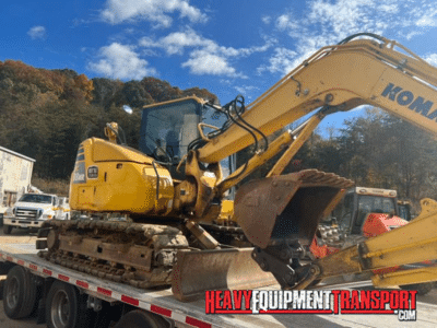 2014 Komatsu PC88MR-10 Tracked Excavator Transport