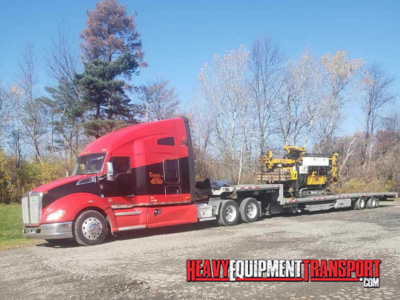 2016 acker renegade drill rig haul.