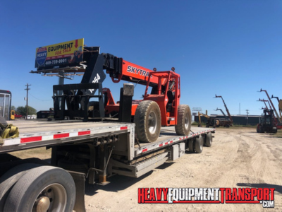 2016 JLG Sky Trak 10054 telehandler haul.