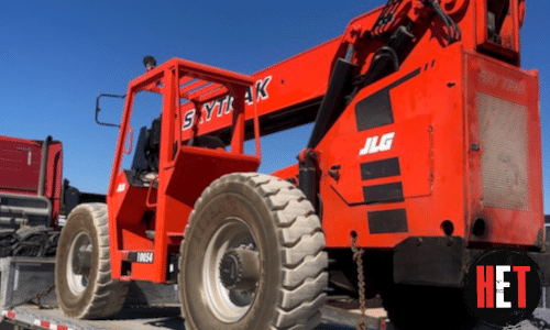 Transporting a 2016 JLG Sky Trak 10054 Telehandler