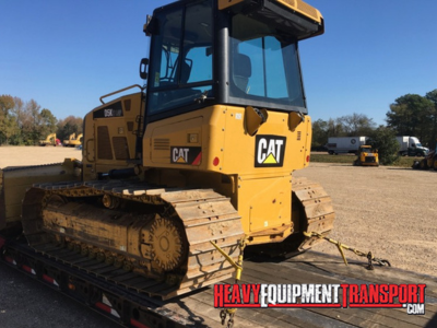 Transporting a 2013 CAT D5K2 LGP crawler dozer.