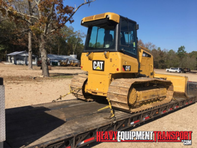 Transporting a 2013 CAT D5K2 LGP crawler dozer.