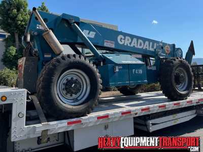 Shipping a Gradall 534D-10 telescopic reach forklift telehandler.