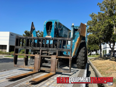 Shipping a Gradall 534D-10 telescopic reach forklift telehandler.