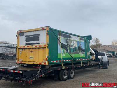 2011 imt refuse 3 body knuckle boom crane truck transport.