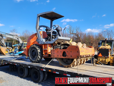 Shipping a Hamm 3205 vibratory smooth drum roller.