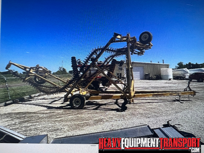 Transporting a Great Plains 2410NT planter.