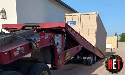 Loading a container for transport