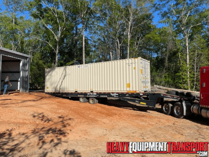 moving a container