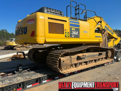 Shipping a Komatsu PC360LC-11 hydraulic excavator.