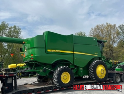 John deere combine transport