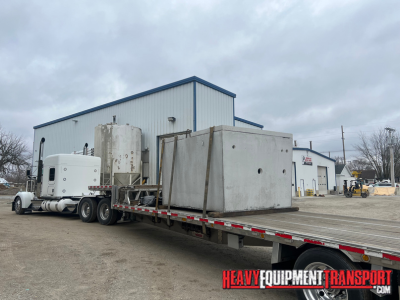 Hauling concrete tank