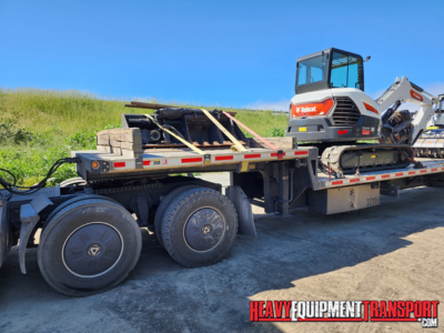 Bobcat mini excavator shipping
