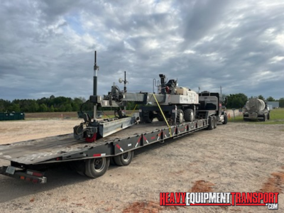 Laser screed transport