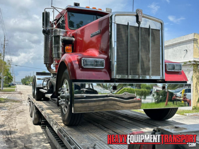 Semi truck transport