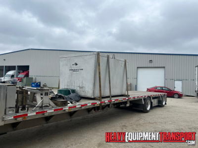 Hauling concrete septic tank