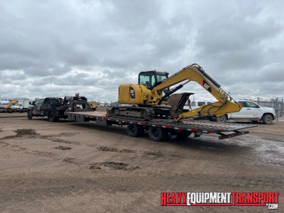 Cat excavator shipping