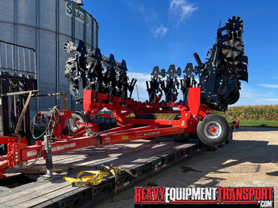 2021 Kuhne Krause 1205-1230 fertilizer spreader transport.