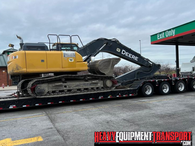 Shipping a 2015 John Deere 300G LC crawler excavator.