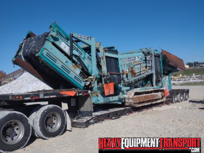 Shipping a 2007 Powerscreen Warrior 1800.