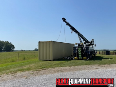 Shipping a 40ft high cube container with goods.