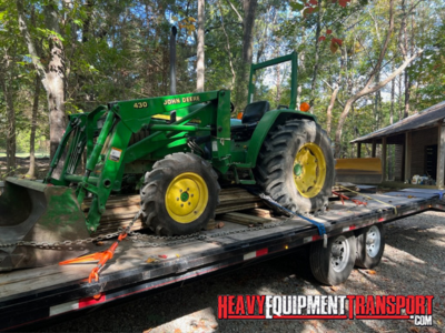 Shipping a 2005 John Deere 990 compact utility tractor.
