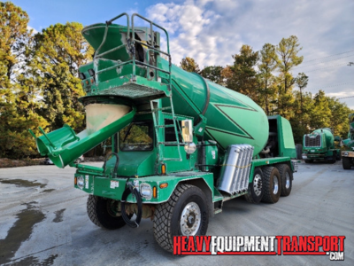 Shipping a concrete mixer truck .
