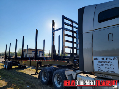 Log trailer shipping