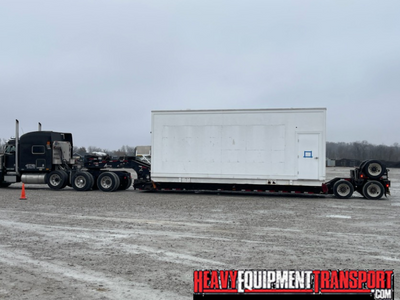 Mobile surgery unit container haul.