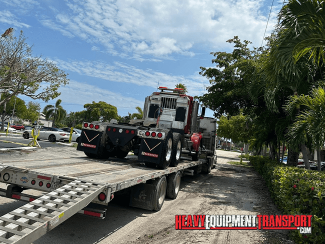 semi truck partial load
