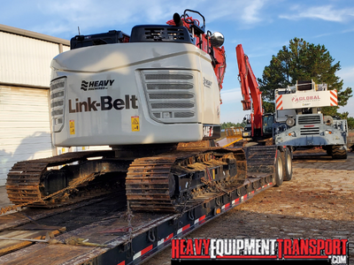 Shipping a Link-Belt 145X4 LC crawler excavator.