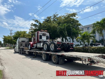 Semi truck shipping