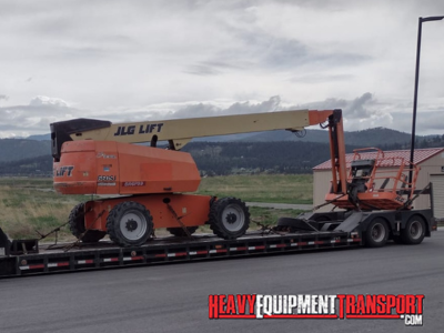 JLG660SJ Articulated Lift haul