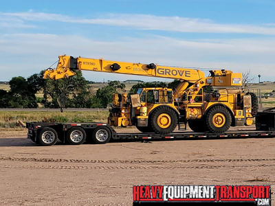 Shipping a Grove RTR58D crane.
