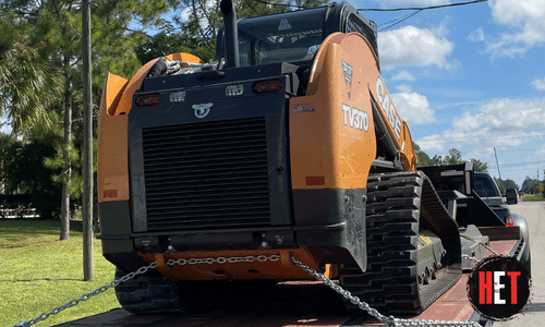 track loader transport