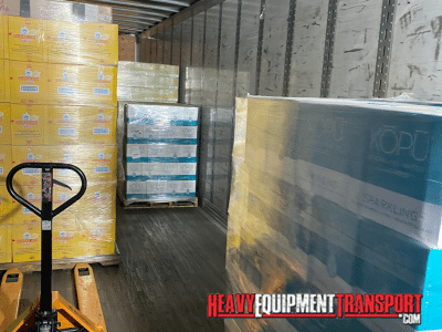 Transporting 2 Pallets of Bottled Waters185 cases in a van
