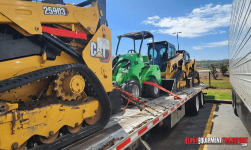 Transporting skid steers