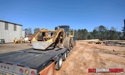 Shipping a wheel loader